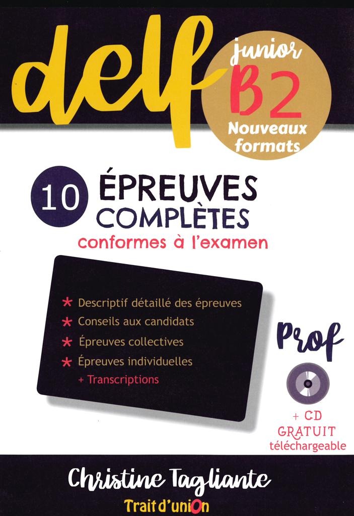 DELF JUNIOR B2 NOUVEAU FORMAT LIVRE DU PROFESSEUR