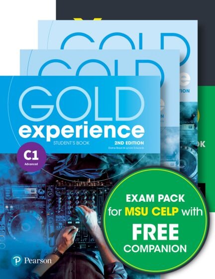 EXAM PACK MSU CELP: GOLD EXPERIENCE C1 SB WITH APP + WB + COMPANION + YORK PRACTICE TEST FOR MSU CELP